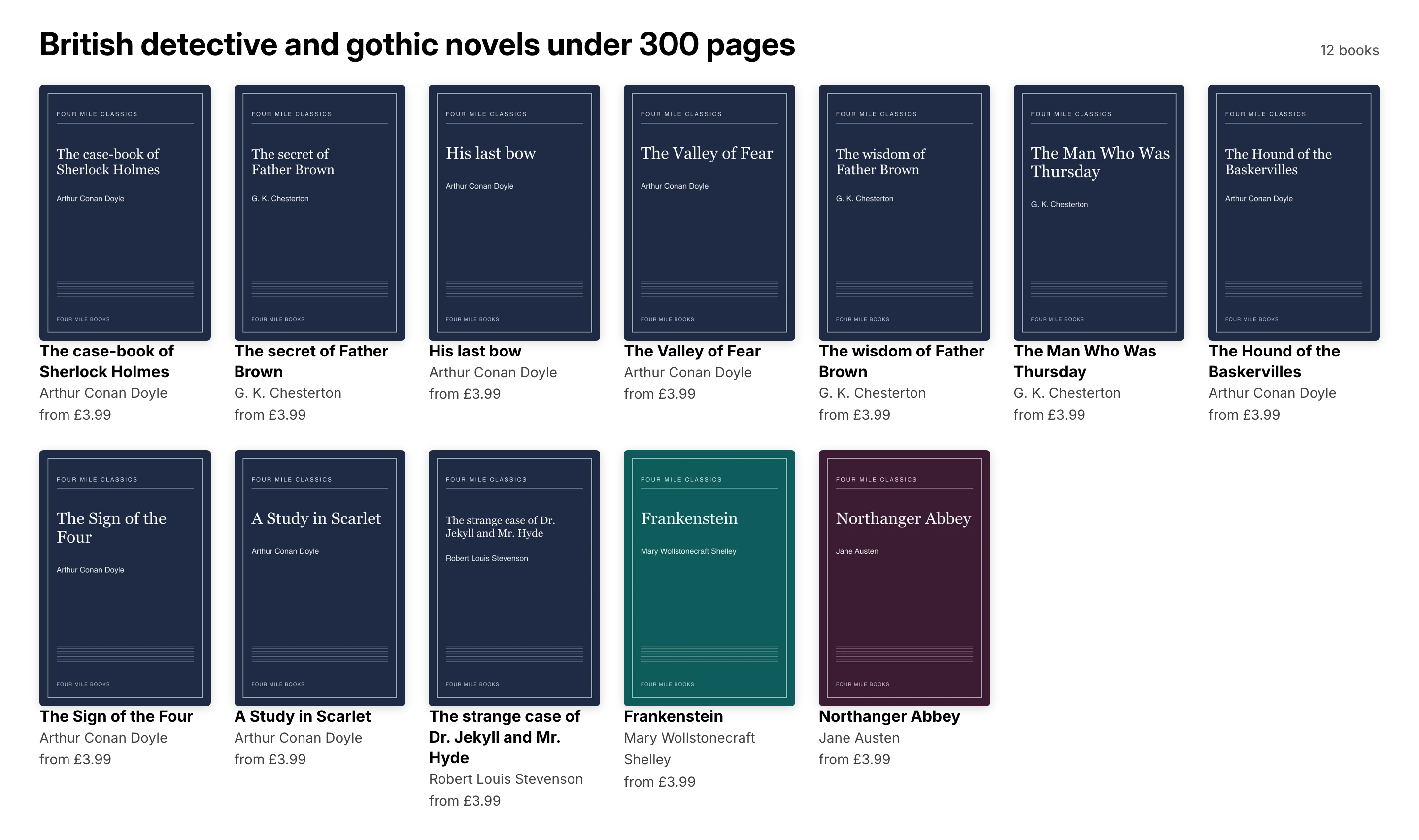 A row of book covers selected by a Metaobject List on a Shopify storefront